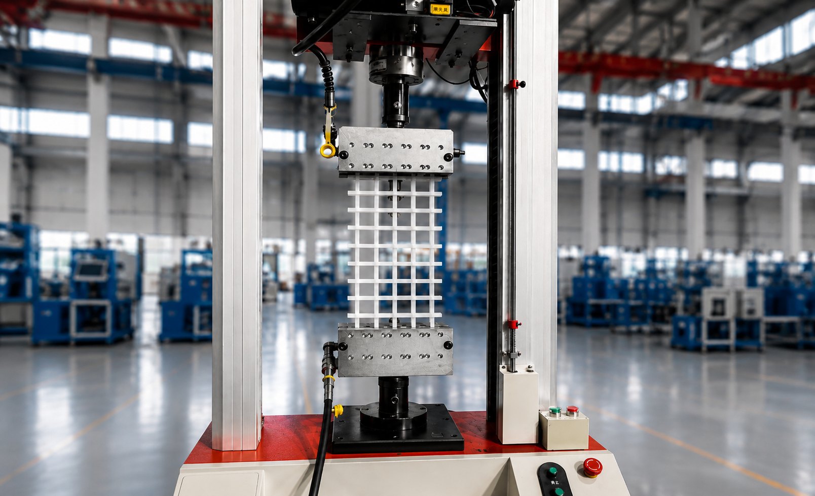 Quality control testing for geogrid material